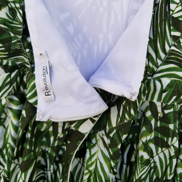 Revolution botanical empire maxi green and blue beach dress 8 - Picture 10 of 13